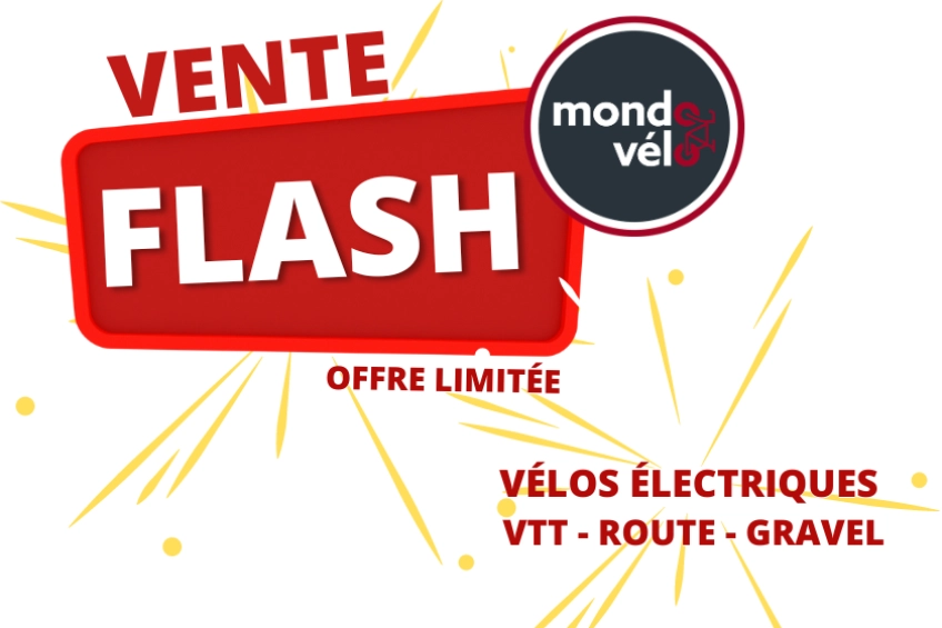 Vente flash - prix exceptionnels sur les vélos chez Mondovelo
