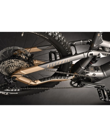 VTT électrique tout suspendu Unisexe ALLTRAIL 5 29 Gris/Caramel
