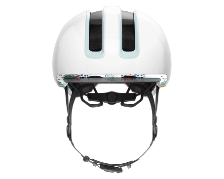 Casque loisir/urbain Unisexe HUD-Y Blanc Fleurs