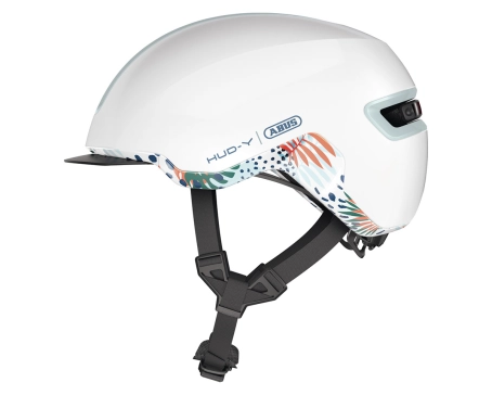 Casque loisir/urbain Unisexe HUD-Y Blanc Fleurs