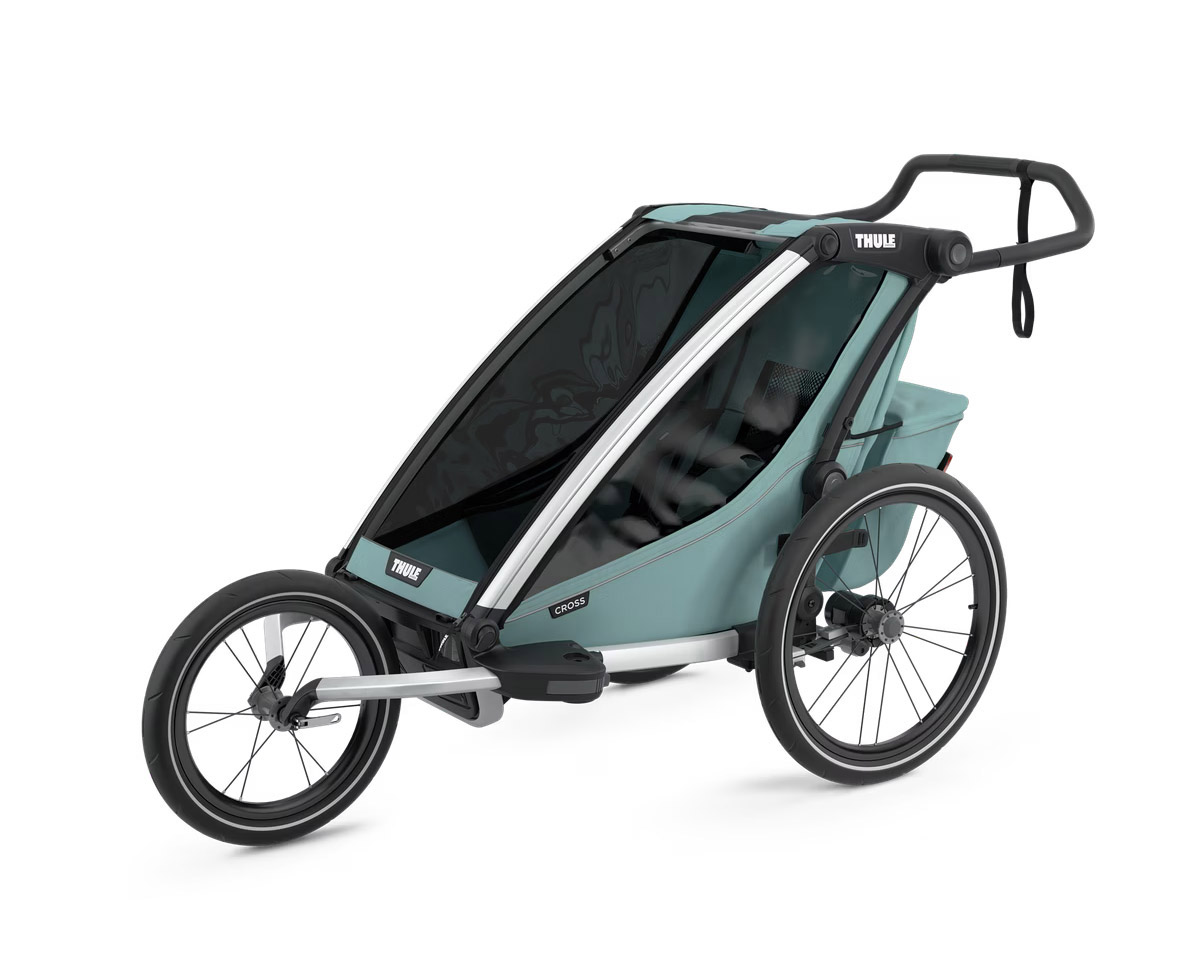 Remorque pour enfant 1 place CHARIOT CROSS Vert Alaska