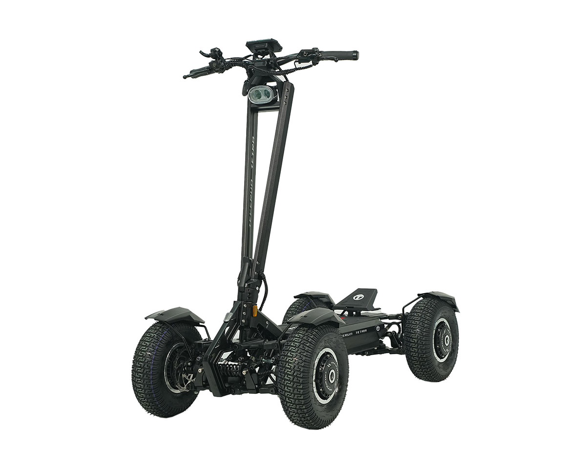 Trottinette électrique Unisexe TETRA 4 MOTEURS Noir
